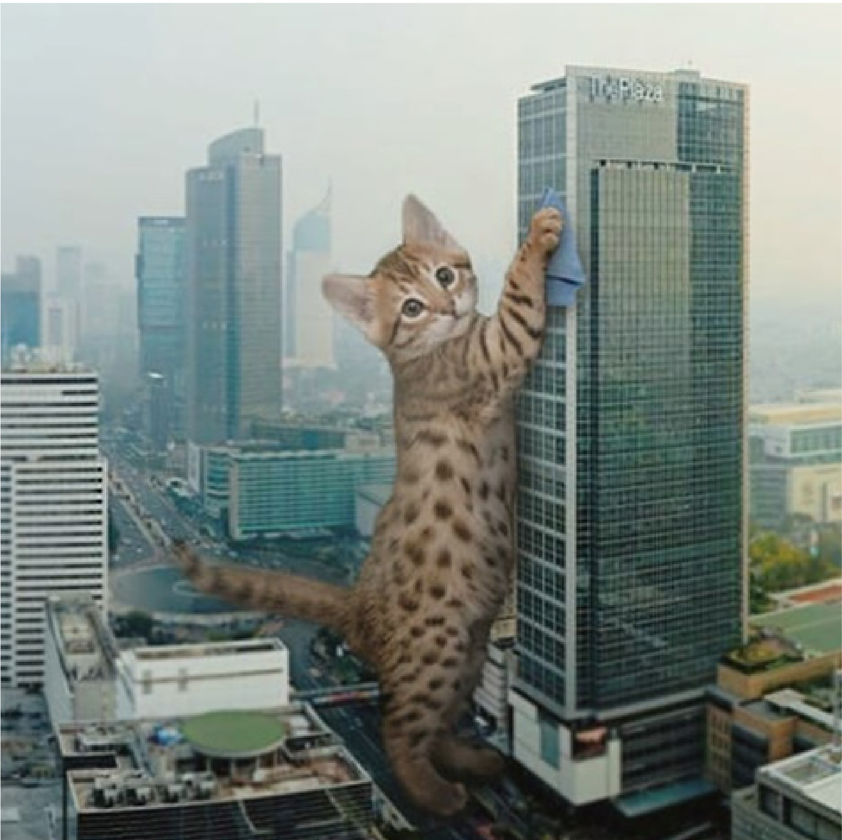 Picture of a Giant Cat