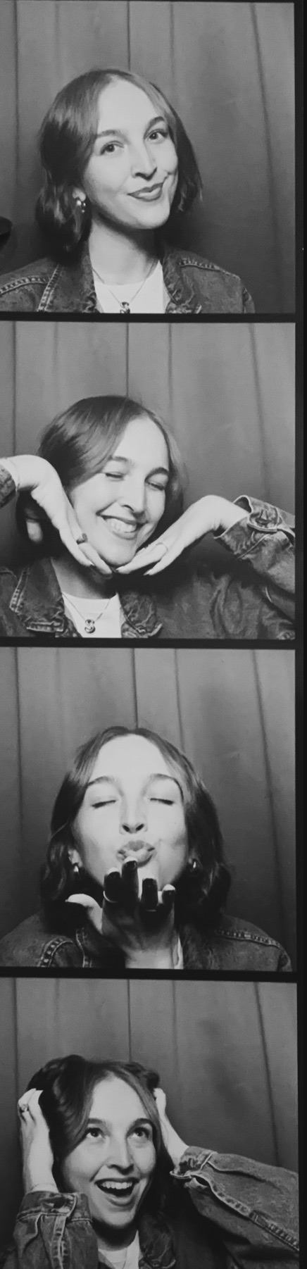Photo booth strip of Sophia Harding